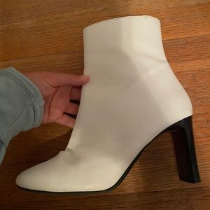 White booties size 8